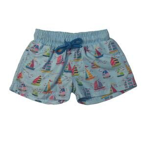 SWOONBABY Sailboat Swim Trunks Boys 6 Months Blue Nautical Swimwear
